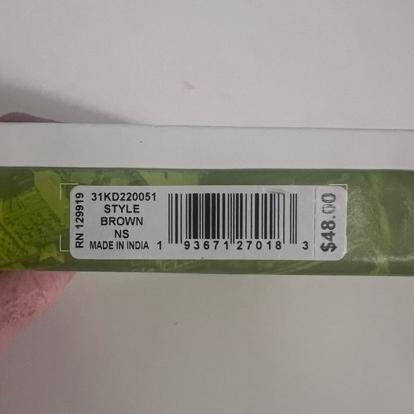 New Kenneth Cole Reaction Brown Leather Wallet - Picture 3 of 3